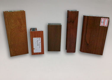 High Strength 6061 T6 Aluminum Extrusions Shapes Wood Color GB/T 5237 Standard